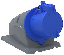 Розетка кабельная накладная IEK Magnum ССИ-113 16А 2Р+PE 230В IР44 синий картинка 